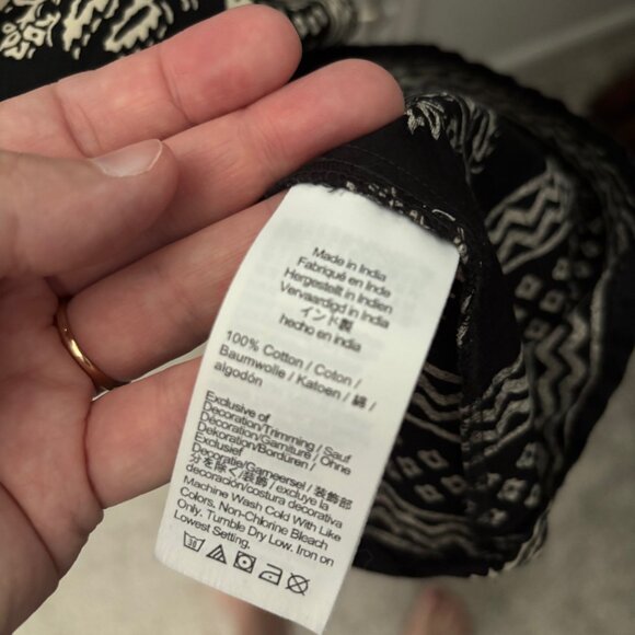 J.Crew Squareneck Midi Dress in Black Block Print Size 12 NWT - Picture 11 of 11